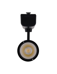 Spot LED Dora 30W Noir pour Rail Triphasé (3 Allumages)