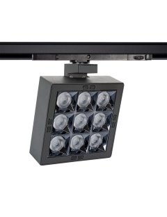 Spot LED Marlin 40W No Flicker pour Rail Triphasé (3 Allumages)