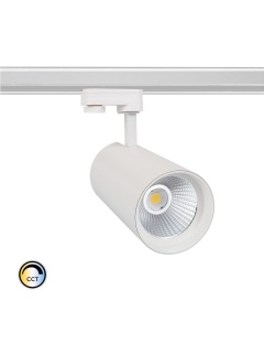 Spot LED New d'Angelo 40W Blanc CCT CRI90 LIFUD pour Rail Triphasé (3 Allumages)