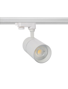 Spot LED New Mallet Dimmable 20W Blanc No Flicker (UGR 15) pour Rail Triphasé (3 Allumages)