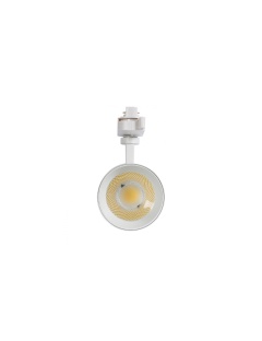 Spot LED New Mallet Dimmable CCT Sélectionnable 30W (UGR 15) pour Rail Monophasé