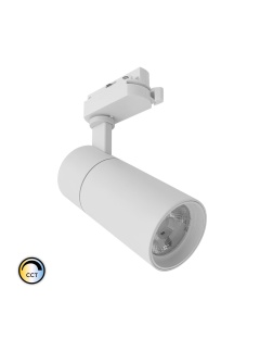 Spot LED New Mallet Dimmable CCT Sélectionnable 30W (UGR 15) pour Rail Triphasé (3 Allumages)