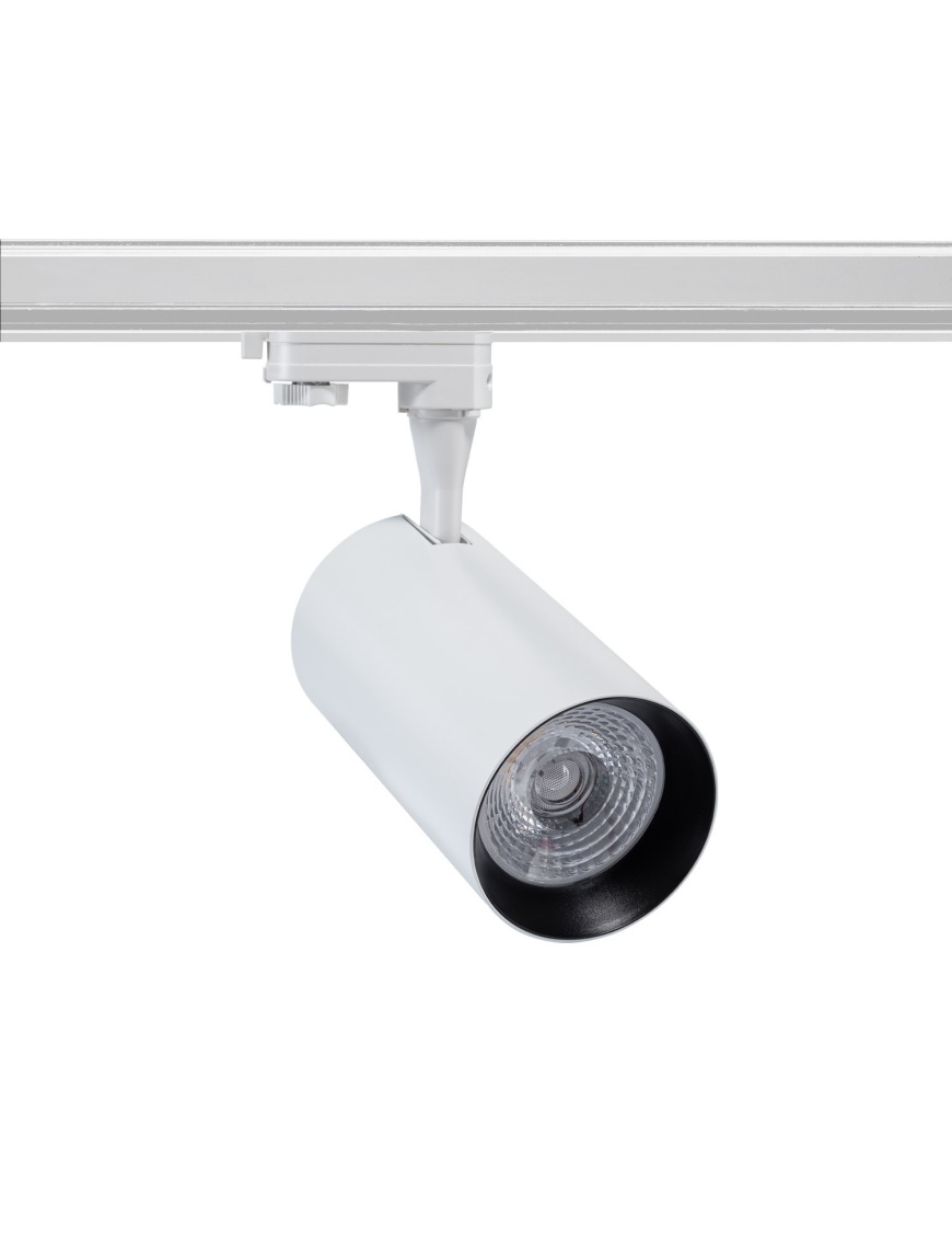 Spot LED Vulcan 30W Blanc pour Rail Triphasé (3 Allumages)