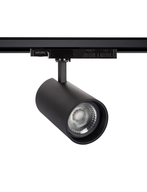 Spot sur rail LED Lumo 30-35-40W CRI90 Noir CCT pour Rail Triphasé (3 Allumages)