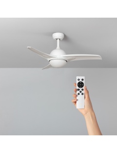 Ventilateur de Plafond LED Aran Blanc 107cm Moteur DC