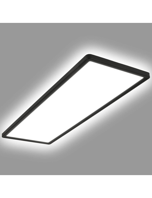 Plafonnier LED 24W Rectangulaire CCT 580x200 mm Double Face SwitchCCT Noir