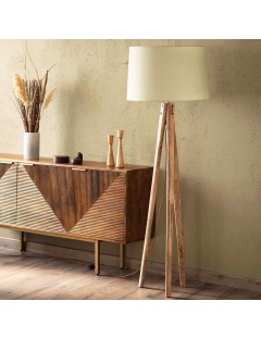 Lampadaire en bois Kumar ILUZZIA