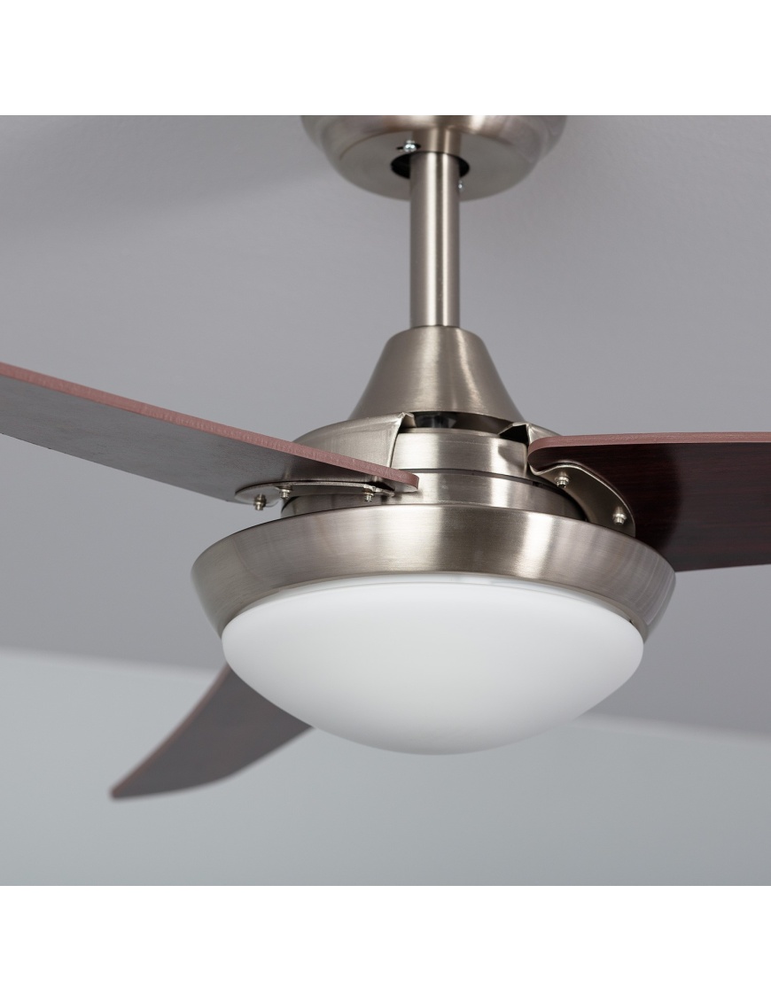 Ventilateur de Plafond LED Neil Bois 107cm Moteur DC