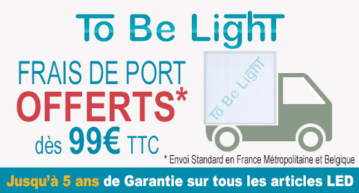 frais de port offerts dès 99€ sur Tobelight