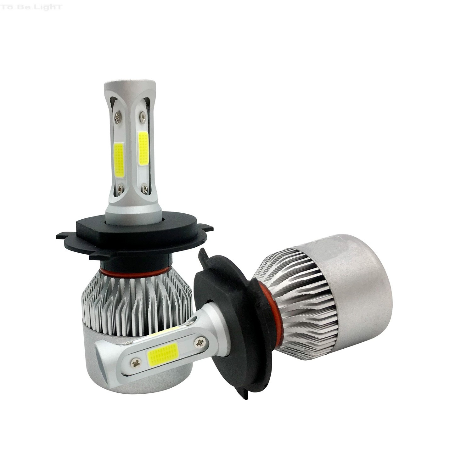 Ampoule H7 LED COB / Voiture / Moto / Scooter (Set 2 pièces) - CANbus / Wit  Brillant